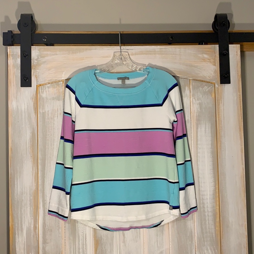 T By Talbots  Color Block Shirt